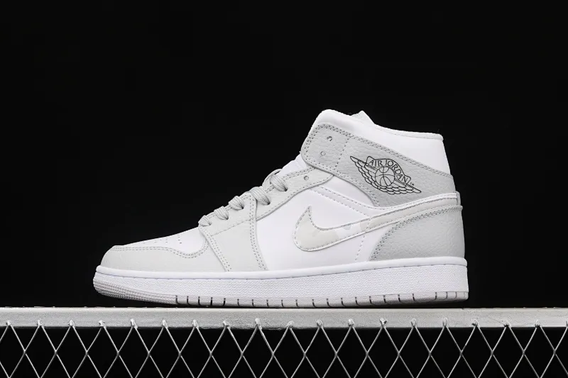 All categories Air Jordan Jordan series basketball shoes Air Jordan 1 Mid Air Jordan 1 Mid "White Camo" AJ1 Joe 1 Zhongbang white gray camouflage DC9035-100